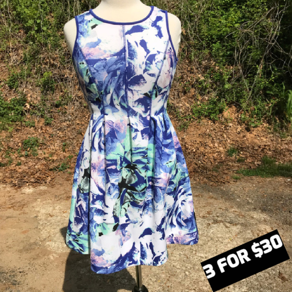 Apt. 9 Dresses & Skirts - T Fit & Flare Dress Pockets Sleeveless Stretch